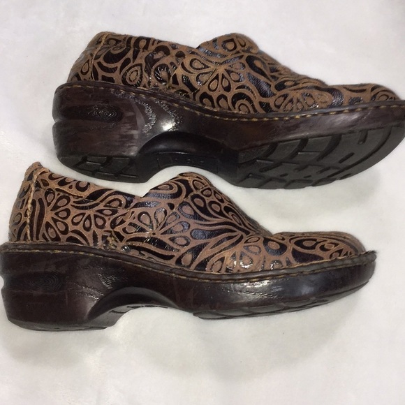 b.o.c clogs leather upper brown sz 7 - Picture 2 of 7